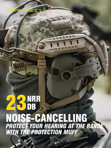 Tactical Helmet Headset Active Noise Canceling Ear Protection Shooting Hunting Hearing Defender Helm