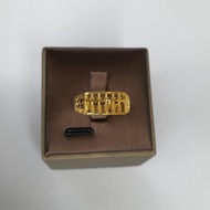 22k / 916 Gold Abacus ring with shiny side