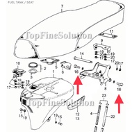 92000-080160A HONDA C70 Seat Bracket Bolt (2's)