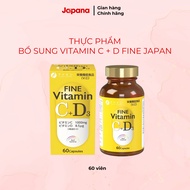 Fine Japan Vitamin C + D supplement 60 tablets