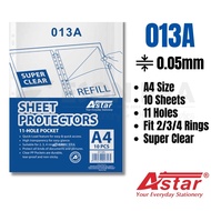 Astar A4 Sheet Protector 10 Sheets 013A