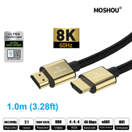 MOSHOU Original UHD 8K 2.1 Cable (HDR 3D eARC HDCP 2.2) Certified 8K Cable