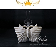 BIRD cage accessories - Fruit fork for Jambul cage - B0NE (X029) RICKY BIRD SHOP