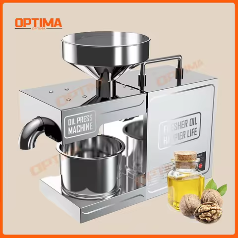 Cooking Oil Pressing Machine Optima P10 Healthy Extracting Sunflower Sesame Peanut Seeds with Cold O
