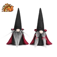 2PCS Halloween Gnome Plush Faceless Doll Handmade Swedish Gnome Decoration Tomte Doll Halloween Deco