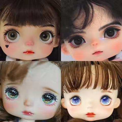 1/8 BJD dolls Monst dolls suitable for 17.5cm body only sell the bald head no hair