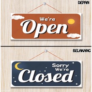 OPEN CLOSE SIGN - BACK AND FORTH OPEN CLOSE SIGN BOARD
