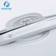 FFAOTIO Transparent Car Door Handle Protector Door Bowl Sticker Car Accessories For Toyota Wish Hiac