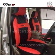 หุ้มเบาะ VIGO ตัดตรงรุ่น คู่หน้า ลาย VIP ใช้ได้กับวีโก้ทุกปี เบาะvigo เบาะหนังวีโก้ ที่หุ้มเบาะ รถยนต์ เบาะกะบะ หุ้มเบาะรถยนต์ วีโก้ vigo