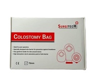 Disposable Colostomy Bag 70mm 10Sets {surgitech}