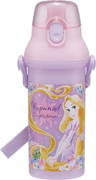 日本Skater廸士尼公主水壼瓶 兒童水樽 480ml 0.48L (長髮公主) 直飲戶外旅行超輕一按式直飲兒童水樽水瓶水壺 平行進口 -with name sticker 附有