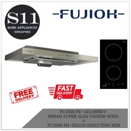 FUJIOH FR-MS1990R/V  900MM SUPER SLIM COOKER HOOD  +  FUJIOH FH-ID5125 INDUCTION HOB BUNCLE DEAL