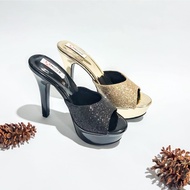 Moozashoes Heels 12 cm Glitter Gita High Heels Wanita