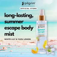 Pilgrim Summer Escape Body Mist | Citrus body mist for women long lasting| White lily & yuzu lemon f