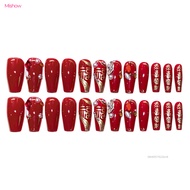 Mishow New Year Happy New Year Wearable Nail Nail Patch Nail Sticker Nail Art Sticker Fake Nail Wear