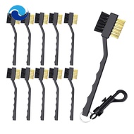 15Pcs Golf Club Brush and Club Groove Cleaner,Double Sided Cleaning Groove Cleaner with Clips Black