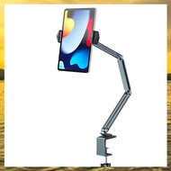 (HARB) Desk Bed Tablet Stand Adjustable for 4-12.9 Inches Mobile Phones Tablets Aluminum Arm Mount S