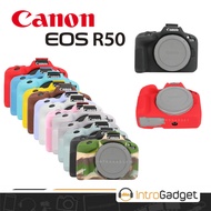 Silicone Case CANON EOS R50 Rubber DSLR Bag - Yellow by Blezzy store