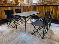 เซ็ทโต๊ะพับและเก้าอี้ 5 ชิ้น 95 Long table