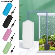 1 Set Aquarium Air Pump USB Charging Efficient Oxygenation Quiet Operation Energy-Saving Oxygen Pump Fish Tank Supply