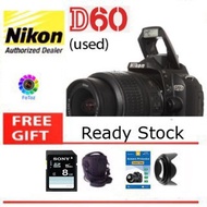 nikon D60 kit len 18x55mm (used) 99% like new  condition