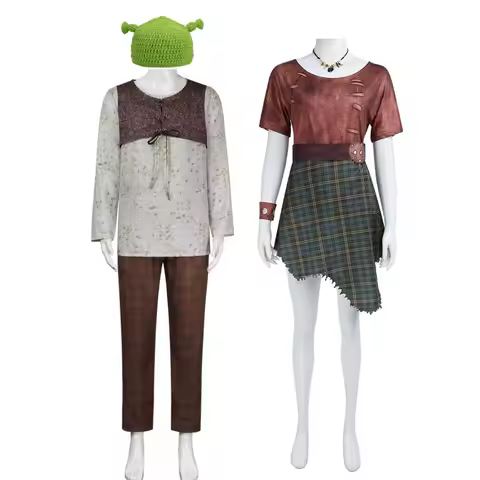 Adult Halloween Carnival Party Movie Women Men Shrek Fiona Monster Costume