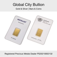 Metalor Gold Bar - Minted - 5 gram