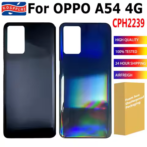 NEW Rear Door For OPPO A54 4G CPH2239 Battery Cover Rear Housing For OPPO A54 4G Back Glass Cover Pl