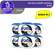 [Bundle of 6] Fab 4in1 Laundry Capsules 24 Pods/30 Pods