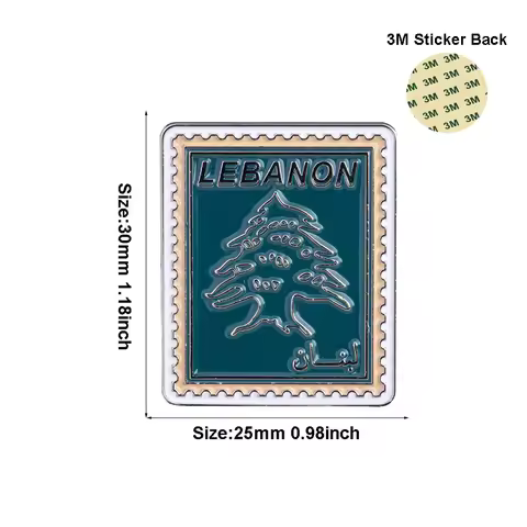 Lebanon Saudi Arabia Middle East Mobile Phone 3M Sticker Badge Metal Pin Broooches Pins