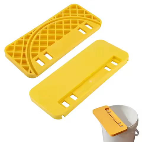 T02C!-Honey Uncapping Tank Holder, Plastic Honey Bucket Slot Nest Frame Scraper Tools Flat Equipment