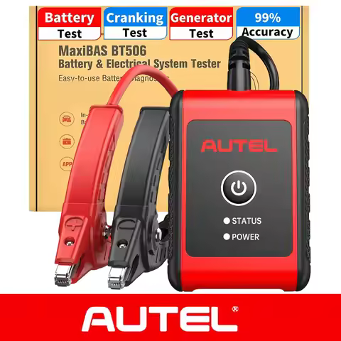 Autel MaxiBAS BT506 Car Battery Tester, 6V 12V 100-2000 CCA Car Battery Analyzer, 12V 24V Auto Crank