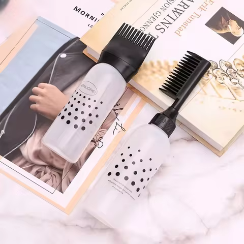 Refillable Empty Applicator Hairdressing Hair Colour Bottles Hairdresser Dye Shampoo Application Tre