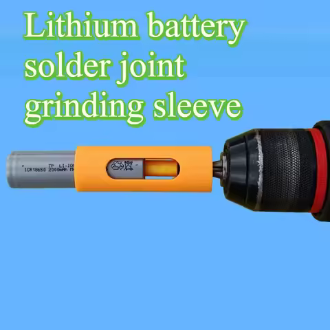 18650 21700 Battery Grinding Sleeve Universal 32140 26550 Lithium Cell Weld Spot Polishing Refurbish