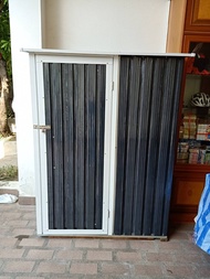 บ้านเก็บของกลางแจ้ง ห้องเก็บของกลางแจ้ง ที่เก็บของ Metal Shed Garden Shed