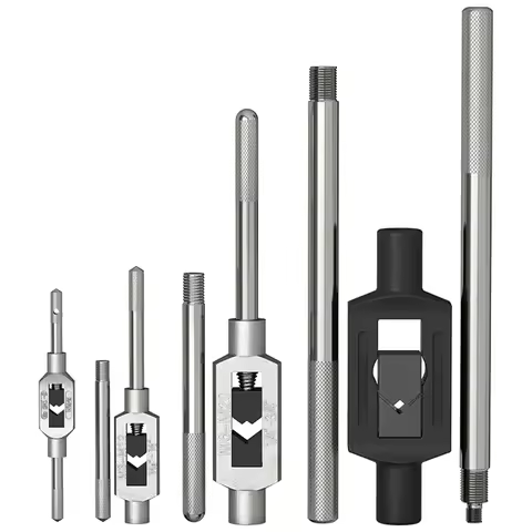 Tap wrench Hand tapping Tapping hand adjustable manual reaming hand tapping device knurled handle Fe