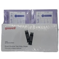 YUWELL BLOOD GLUCOSE STRIP 50'S + SOFT LANCETS 28G 50'S (BLACK STRIP) - expiry March 2027
