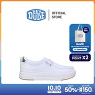 HEYDUDE รองเท้าผ้าใบผู้หญิง WENDY NOVA JERSEY KNIT รุ่น 44697-100 - WHITE