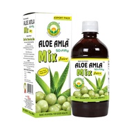 Basic Ayurveda First Press Virgin Aloe Amla 50-50 Mix Juice 480ml