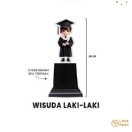 Model 3 Piala Wisuda Anak Sekolah Tk Paud Sd Plakat Boneka Akrilik Souvenir Kado Hadiah