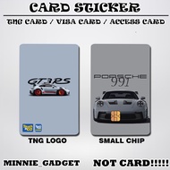 [ PORSCHE ] Touch n Go Card Sticker Cover TNG / MASTER / VISA / CREDIT/ DEBIT CARD
