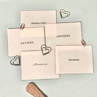 A8 No Holes Mini Budget Envelopes Laminated