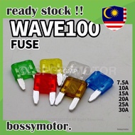HONDA WAVE100 FUSE 7.5AMP 15AMP 20AMP 25AMP 30AMP FIUS W100 WAVE 100