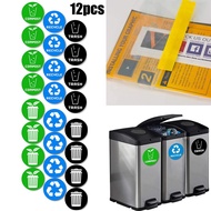 【SUFA】12pcs Recycle Trash Bin Sticker