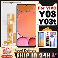 For Vivo Y03 Y03T LCD Screen + Tempered Glass + Glue + Tools