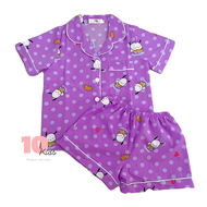 16-45KG Bộ Pijama Đùi Bé Trai Bé Gái Chất Lụa Hàn Bé Mặc Mùa Hè Siêu Mát Cực Thích - Đồ Ngủ Cho Bé/