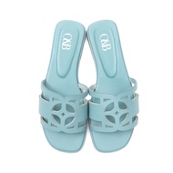 O&B รองเท้าหนังแพะ รุ่น OANDB SANDALS IN DUSTY BLUE-11148CG00590F_U4BLXX