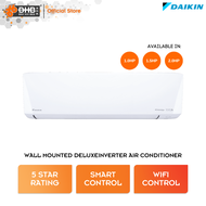 Daikin Wall Mounted Deluxe Inverter Air conditioner 1.0 HP 1.5HP 2.0 HP Built-in Wifi Control 3D Airflow Air cond FTKU28BV1MF FTKU35BV1MF FTKU50BV1MF Penghawa Dingin