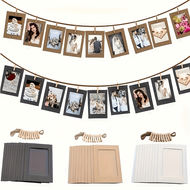21 Pack Kraft Paper Photo Frames - 4x6 Inch Multi-Hanging Display, 21 Pack Contains 10 Photo Frames,