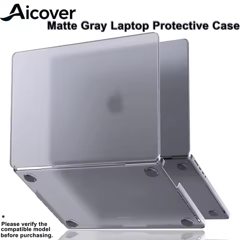 For MacBook Pro 14 inch Case M5 M4 M3 M2 M1 Pro/Max 2025-2021, Matte Gray Protective Hard Shell Lapt